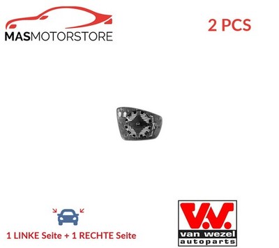 AUßENSPIEGEL SPIEGELGLAS PAAR VAN WEZEL 5829837 2PCS A FÜR VW POLO