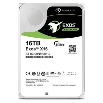 Seagate/IBM Exos X16 16TB ST16000NM002G 7.2K RPM SAS 12Gb/s 3.5" Enterprise HDD