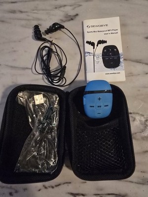 Waterproof MP3 Player  Swimming and Running, SEWOBYE  Underwater Headphones
