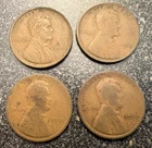 1909, 1910, 1911, and 1912 P. Lincoln Wheat Cents 4 Coin Set - Free shipping