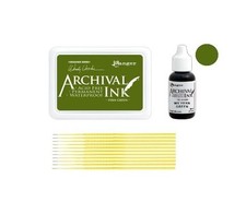 Wendy Vecchi Ranger Archival Ink Pad and Reinker - Fern Green - Acid Free,...