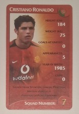 CRISTIANO RONALDO Rare 2003 Manchester United ROOKIE Soccer Card. rookie card picture