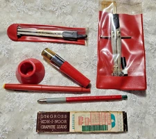 DRAFTING TOOLS LOT-GRAMERCY COMPASS EMCA SHARPENER-KOH I NOOR 5611 PENCIL-LEADS