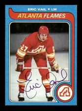 Eric Vail Autographed Signed 1979-80 Topps Card #188 Atlanta Flames