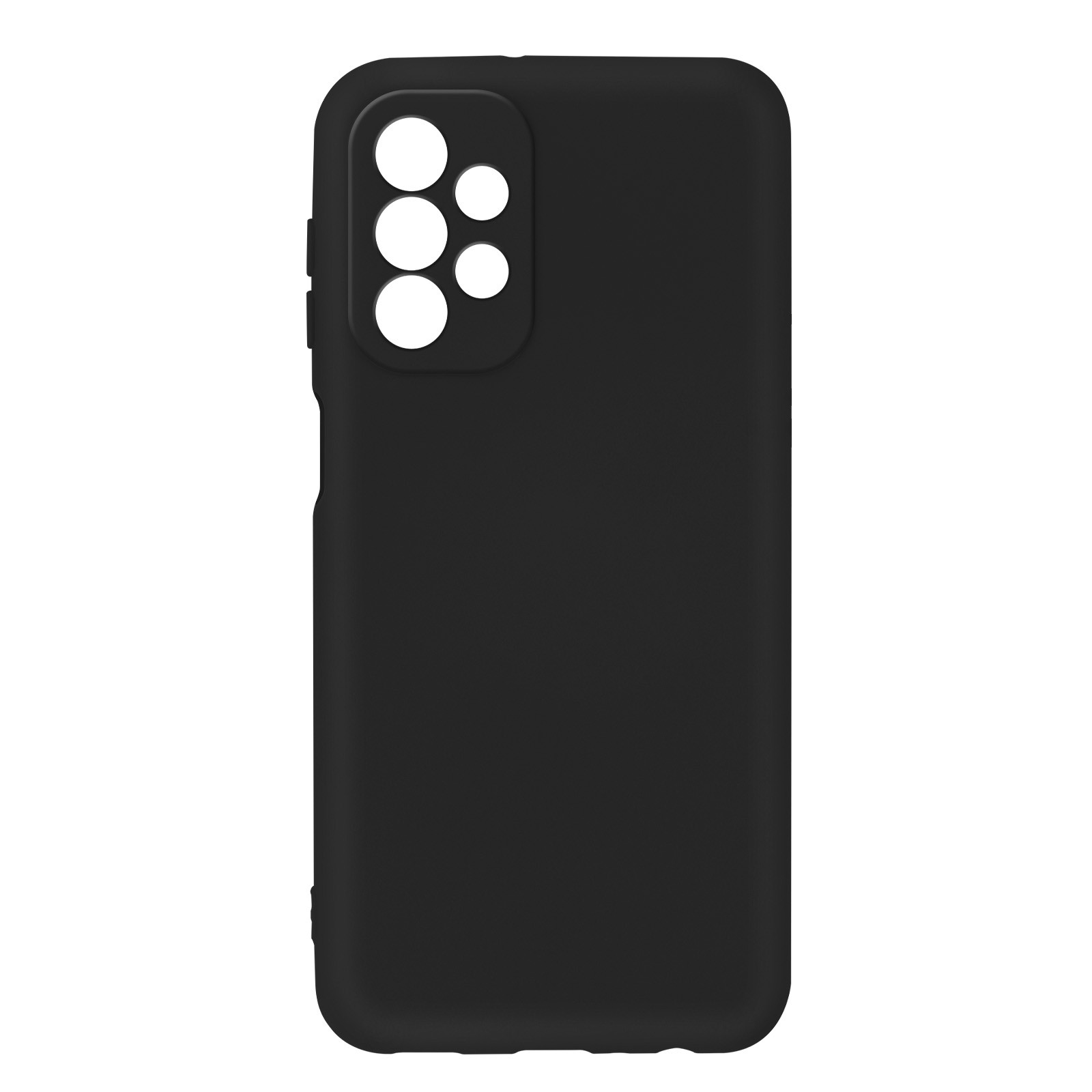 Coque A23 5G silicone semi-rigide bleu nuit pour protection écran surélevée