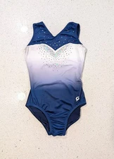 2021 OLYMPIC REPLICA GK ELITE Gymnastics Dance Leotard Small AS PATRIOTIC Ombre