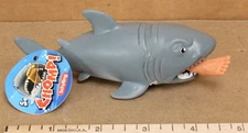 Schylling "CHOMP!" Jaws - Rubber Squeeze Shark w/Leg (goes in & out)