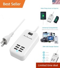 6 Ports USB Charger Hub Desktop Plug AC Power Wall Travel Charging Adapter S...