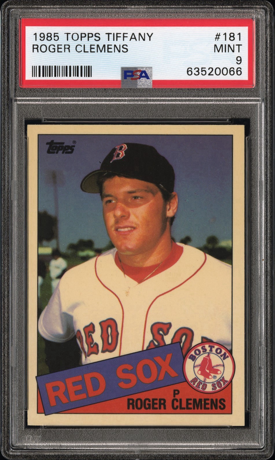 1985 Topps - Roger Clemens #181 Collector's Edition (Tiffany) (RC), PSA 9 Boston
