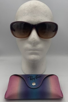 Rayban 4174 861/n1 Purple Fade Frame Grey/pink Glass Lenses  display picture 2