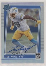 2021 Panini Donruss Optic Rated Rookie Holo Prizm 42/50 Tre' McKitty Auto 0q84