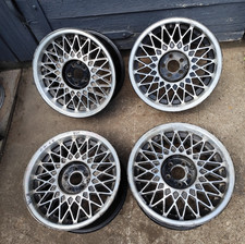 Classic Borbet Mesh Wheels 7.5x16 5x100 ET30 Vintage Retro Restoration Project