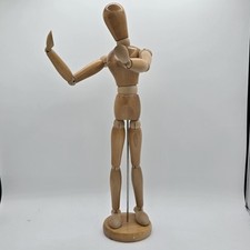 Vintage Wooden Posable Mannequin Model Art Artist Reference Figure Drawing 17  