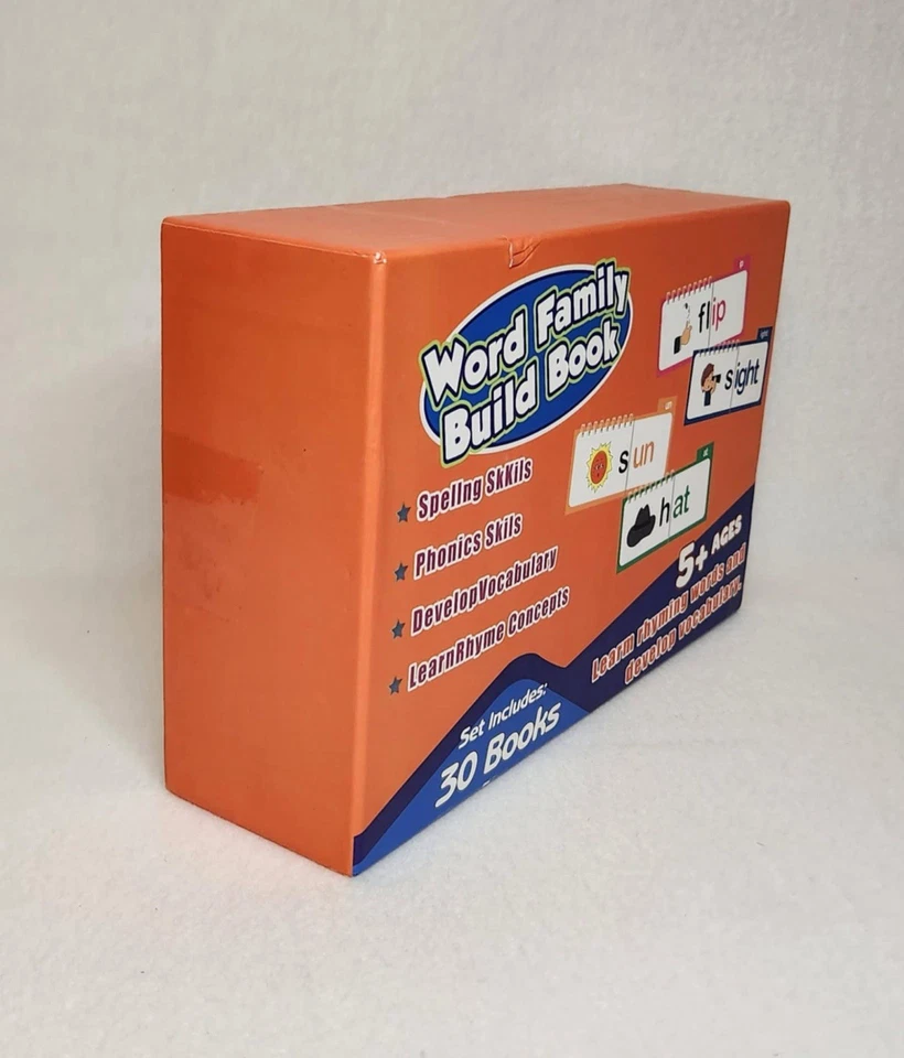 Word Family Build Book 30 Books Ages 5+ Rhyming Words Vocabulary & Spelling — 第 2/4 张图片