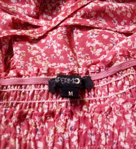 Papermoon Top Junior Girls Crop Size Medium Color Red And White - Picture 3 of 6