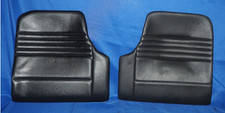 99-05 Porsche 911 996 Coupe Rear Lower Seat Bottom Cushions Black Leatherette