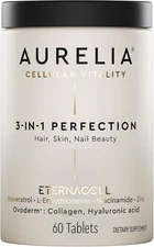 Aurelia 3 in 1 Perfection Hair Skin Nails Supplement w/ Resveratrol, Niacinamide