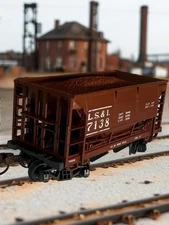 AHM 5273 F Ore Hopper Car LSI 7138 HO Scale With Original Matching Box & Load B