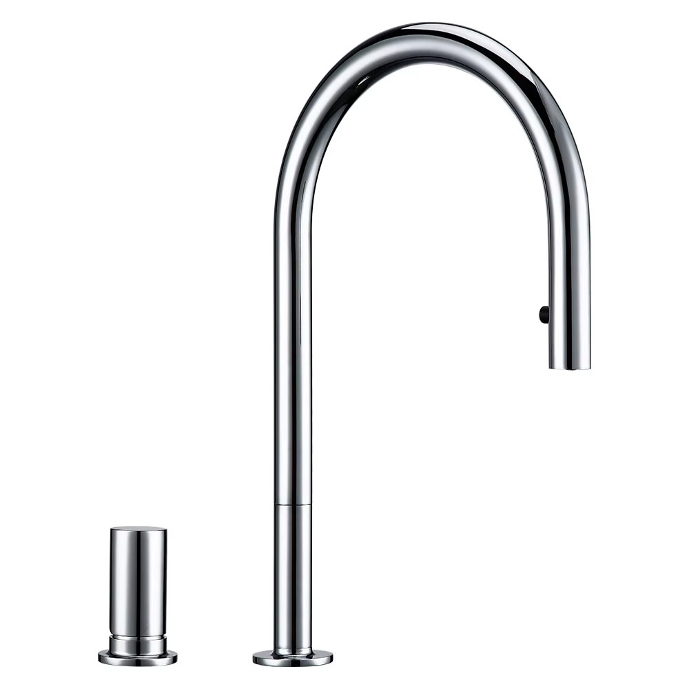 Pull down Kitchen Sink Faucet Brushed Gunmetal Black Single 