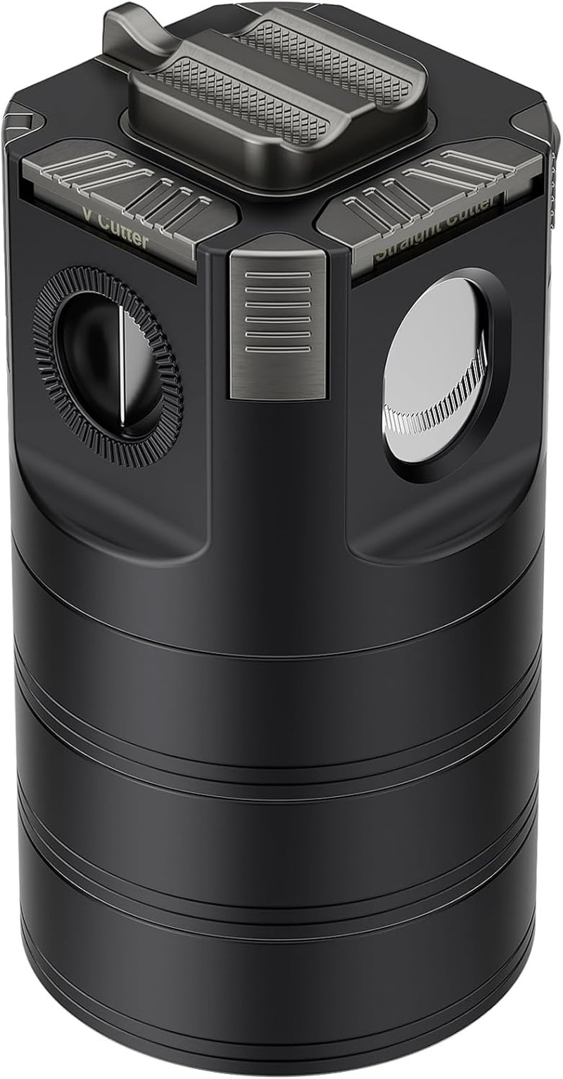 Kit, 4 Jet Flame Torch Lighter With V Cutter Guillo