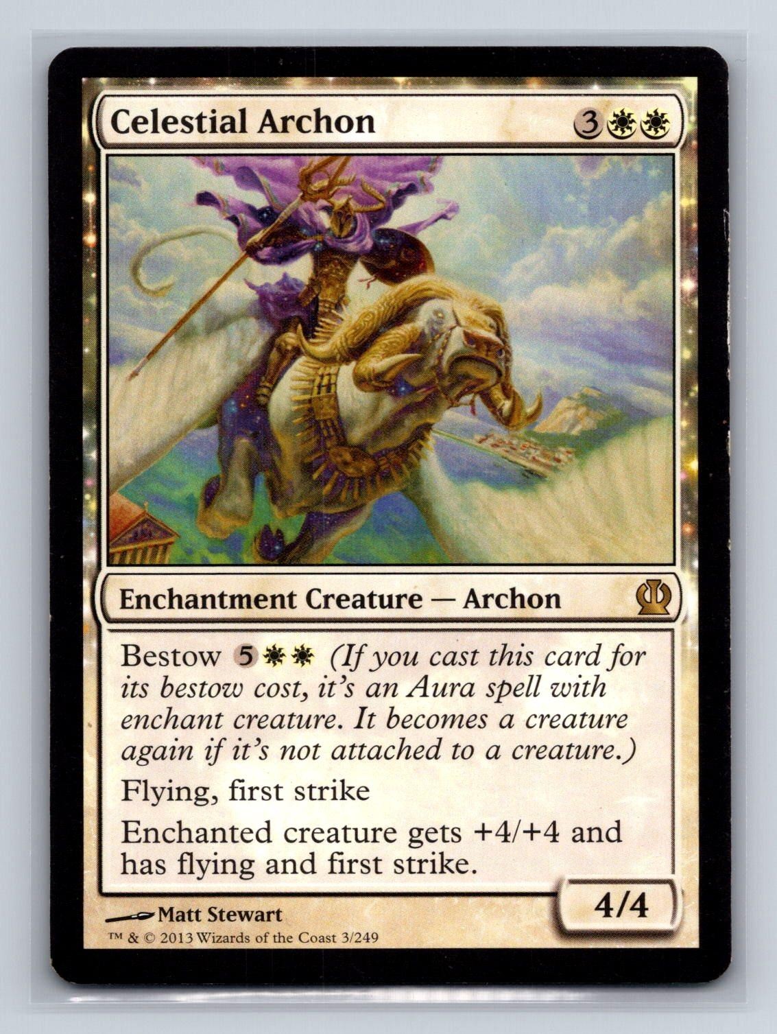 Celestial Archon 3 Rare Theros Magic: The Gathering Lightly Played