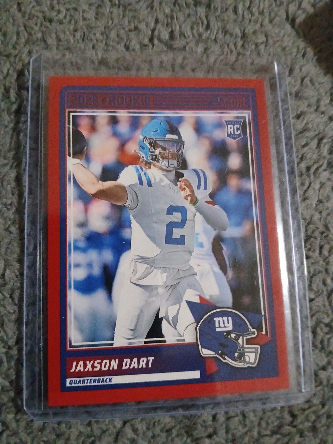 2025 Score - Rookies Jaxson Dart #35 Red (RC)