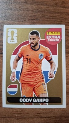 3x GOLD Extra Sticker WM 2026 Pulisic Gakpo Luis Diaz Panini FIFA World Cup
