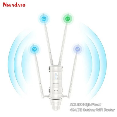 AC1200 WAVLINK 4G LTE mit SIM Kartenslot Outdoor WLAN Router 2.4G/5G High Power 