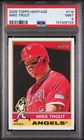 2025 Topps Heritage #119 Mike Trout PSA 9 Mint; Los Angeles Angels; MLB
