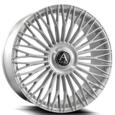Azad Wheels AZV07 - Floating Cap 22x9 Brushed Silver (4pcs) A2