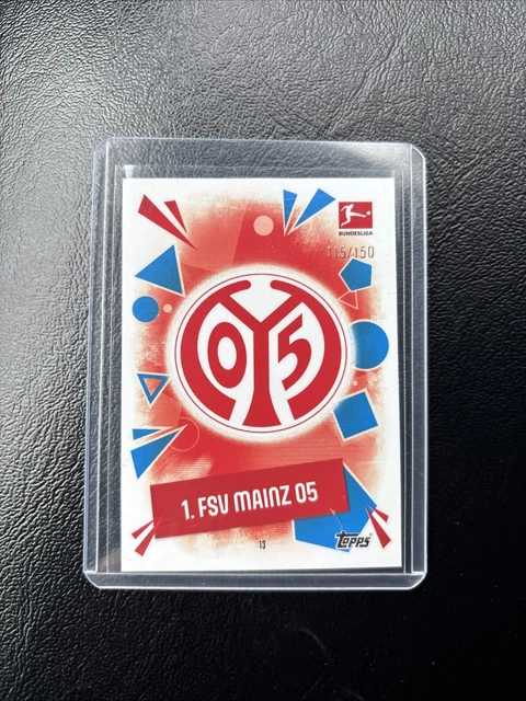 Match Attax Bundesliga 25/26 1.FSV Mainz 05 Club Logo Parallel Blau Nummeriert