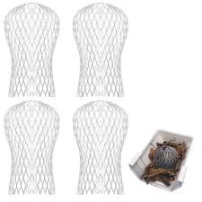 Gutter Downspout Guard 4PCS Aluminum Down Pipe Filter Mesh Gutter Guards