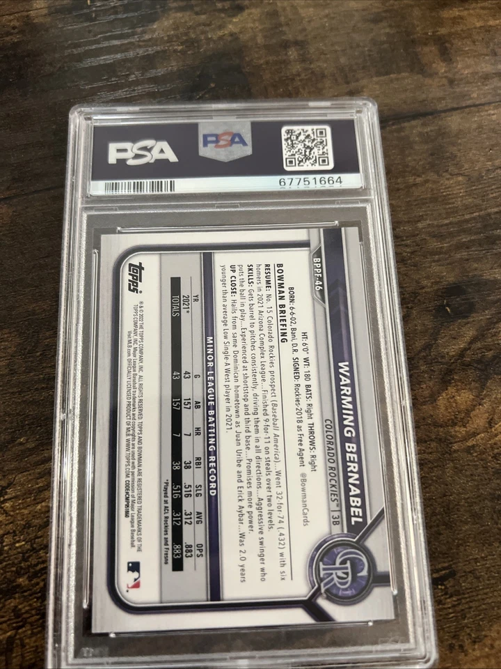 2022 Bowman 1st Edition - Warming Bernabel #BPPF-46 (RC) - Image 2 of 2