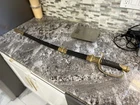US Civil War Sword Etched Blade Brass Guard Scabbard 'E Pluribus Unum' 'US'