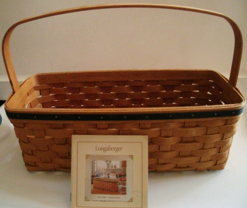 Longaberger Basket-Canning Style-Longaberger Guarntee/Authenticity Document.
