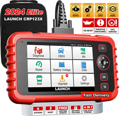2025 LAUNCH CRP123X PRO PROFI KFZ OBD2 Diagnosegerät ABS SRS Öl SAS Throttle DHL