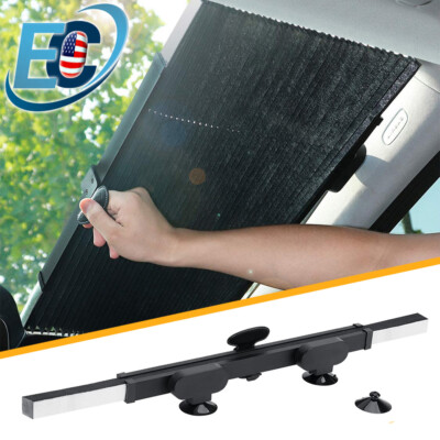 Retractable Car Windshield Sun Visor Shade Front Window Folding UV Block Cover