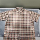 Vintage Carhartt Plaid Shirt XL Brown Loose Fit Workwear Classic 90s Dadcore 