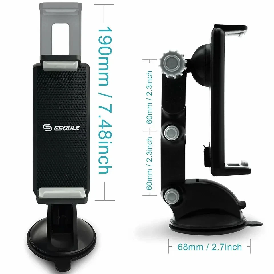 Car Tablet Mount Holder Windshield Dashboard for Universal Phone Tablet iPad GPS - Image 3 of 4