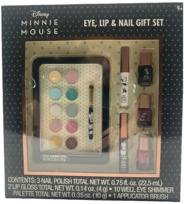 Minnie Mouse Eye Lip & Nail 7 Piece Gift Set Disney  SEALED / NIB