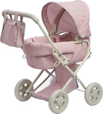Olivia'S Little World Buggy-Style Baby Doll Stroller with Retractable Canopy, St