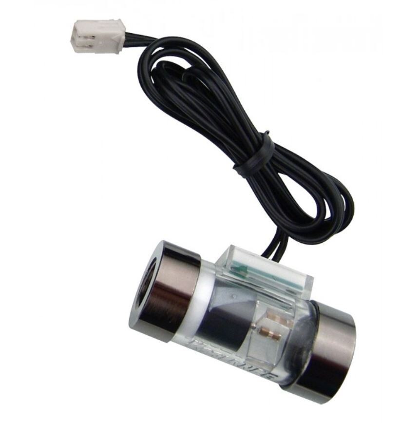 Koolance INS-FM17N Coolant Flow Meter, G 1/4 BSPP Fitting Threads, Reed Switch