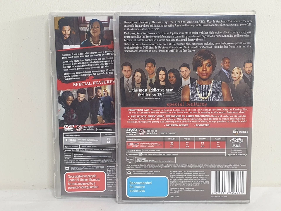 How to Get Away With Murder First & Second Season DVD Season 1 & 2 Complete - Image 2 of 3