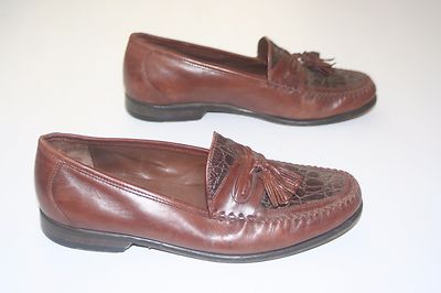 Johnston & Murphy Brown Leather Tassel Loafers. Mens 8.5 M  display picture 3