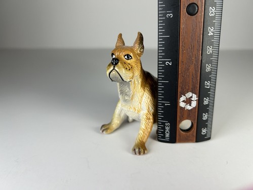 1988 NEW-RAY Boxer Dog Novelty Collectible Rubber Toy Figurine - Picture 2 of 4