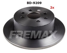 2 Bremsscheiben hinten Fremax BD-9209, 270mm für div. Opel Vectra B