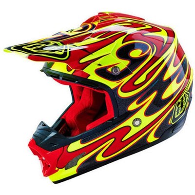 yellow dirt bike helmet