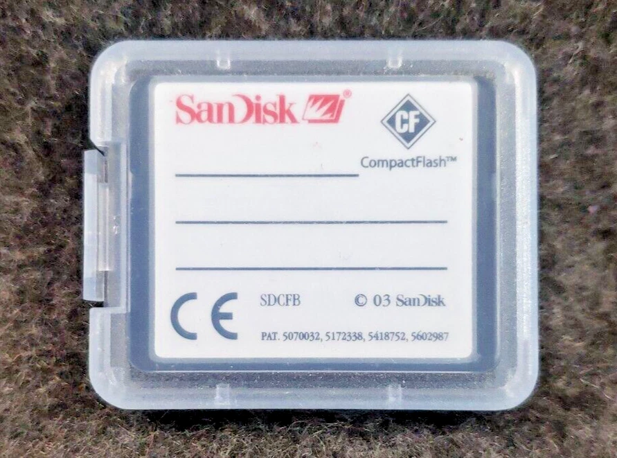 2GB SanDisk CompactFlash Memory Card 2G CF Card SDCFB-2048Genuine w/case ..(SB3) - Image 2 of 4