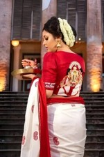 Designer Sari Bollywood Bridal Silk Saree Blouse South Indian Party Wear Saree