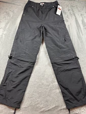Tag 1080 Black Nylon Convertible Hiking Pants SA Small Zip-Off Legs Outdoor